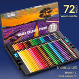 48/72/120/150/200 Professional Oil Color Pencil Set Watercolor Drawing Colored Pencils Storage Bag Stationary School Supplies