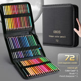 48/72/120/150/200 Professional Oil Color Pencil Set Watercolor Drawing Colored Pencils Storage Bag Stationary School Supplies