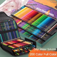 48/72/120/150/200 Professional Oil Color Pencil Set Watercolor Drawing Colored Pencils Storage Bag Stationary School Supplies