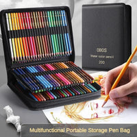 48/72/120/150/200 Professional Oil Color Pencil Set Watercolor Drawing Colored Pencils Storage Bag Stationary School Supplies