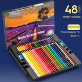 48/72/120/150/200 Professional Oil Color Pencil Set Watercolor Drawing Colored Pencils Storage Bag Stationary School Supplies