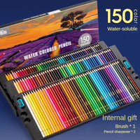 48/72/120/150/200 Professional Oil Color Pencil Set Watercolor Drawing Colored Pencils Storage Bag Stationary School Supplies