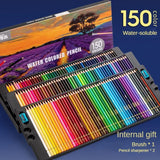 48/72/120/150/200 Professional Oil Color Pencil Set Watercolor Drawing Colored Pencils Storage Bag Stationary School Supplies