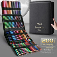 48/72/120/150/200 Professional Oil Color Pencil Set Watercolor Drawing Colored Pencils Storage Bag Stationary School Supplies