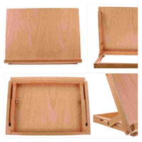 AOOKMIYA Wooden Sturdy Painting Easel Artist Organizer Rack Tabletop S