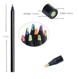 4pcs pastel 7 Colors Concentric Gradient Rainbow Pencil Crayons Colored Pencil Set cheap kawaii stationery Art Painting Drawing