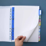 5/10/20 Page Separadores Archivador A4 File Separators Color Plastic Binder Divider A4 Folders Separators For Filing Cabinet