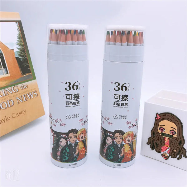 5 box/lot Creative Demon Slayer 36 colors Colored Pencil Cute Painting –  AOOKMIYA