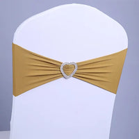 50/100pcs Elastic Chair Sashes Bows Decorative Band for Banquet Cover Romantic Knot Wedding Decoration Party Events Home Decor