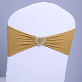 50/100pcs Elastic Chair Sashes Bows Decorative Band for Banquet Cover Romantic Knot Wedding Decoration Party Events Home Decor