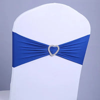 50/100pcs Elastic Chair Sashes Bows Decorative Band for Banquet Cover Romantic Knot Wedding Decoration Party Events Home Decor