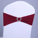 50/100pcs Elastic Chair Sashes Bows Decorative Band for Banquet Cover Romantic Knot Wedding Decoration Party Events Home Decor