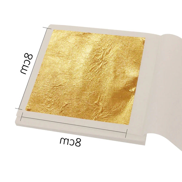 500Pcs Genuine Gold Leaf Sheets 24K Real Gold Foil Arts Crafts Food De –  AOOKMIYA