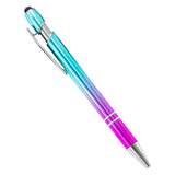 500Pcs/Lot Gradient Color Metal Pen Wholesale Aluminum Ballpoint Pen Laser Engrave logo Touch Screen Metal Ball Pen