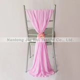 50pcs Free Shipping Chiffon Chair Sashes Yellow/Wine/Blue/Purple/Pink Chair Sashes For Wedding Chiavari Chair Decoration