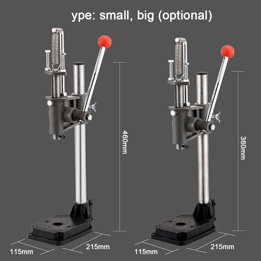 Press Small Manual Press Punching Machine Leather Hole Press Puncher Die Cutting Machine Punch Tool For DIY Leather Craft Punching Holes With Drill Chuck