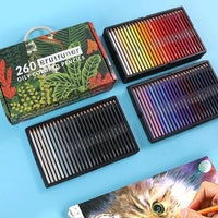 520 Colors Professional Oil Colored Pencils Artist Pencils Set Soft Series Lead for Coloring Book Sketching Drawing Art Supplies
