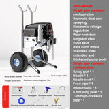 AOOKMIYA 5500W 8L/min plunger type electric airless paint sprayer machine,airless spraying machine,putty/coating/latex painting wall tool