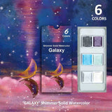 6/12 Colors Metallic Solid Watercolor Paint Set Glitter Water Color Pigment For Painting School Stationery Art Supplies