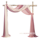 6 Meters Wedding Arch Drape 29" Wide 6.5 Yards Chiffon Fabric Draping Curtain Drapery Ceremony Reception Swag