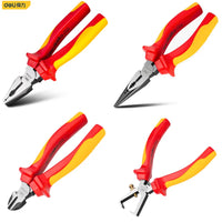 6'' VDE Needle Nose Pliers Multifunction High Voltage Resistance 1000V Insulated Wire Cutter Cable Cutting Strippers Hand Tools