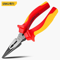 6'' VDE Needle Nose Pliers Multifunction High Voltage Resistance 1000V Insulated Wire Cutter Cable Cutting Strippers Hand Tools