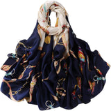 وشاح عصري حريري 100% من ماينيي، وشاح بملمس حريري، وشاح طويل خفيف الوزن، اوشحة للنساء واقية من الشمس