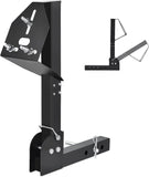 GADFISH Trailer Hitch Spare Tire Carrier,Adjustable Hitch Spare Tire Mount for Truck with 2 Inch Receiver,Fits 4 & 5 & 6 Lugs Trailer Wheels (GADSP1)