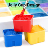 ARTFLY MIYA Gouache Paint Set, 56 Colors x 30ml Jelly Cup Design in a Carrying Case, Non Toxic Gouache Paint Perfect for Artists, Students, Gouache Opaque Painting