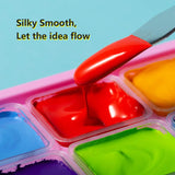 Yooson Gouache Paint-HIMI,24 Colors x 30ml/1oz with 3 Brushes & a Palette,Jelly Cup Design, Non-Toxic, Perfect for Beginners,Artists, Students (Pink)