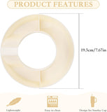 MEETI Snack Bowl for Stanley Cup, Reusable Snack Ring Compatible with Stanley Quencher H2.0 30OZ / 40OZ Tumbler with Handle, Stanley Cup Accessories, Snack Bowl (Cream, 40OZ)