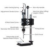 Goyappin Leather Press Machine Leather Hole Punch Tool for DIY Leather Craft Punching Holes Cutting, Forming Pressing, Install Rivets and Snap Buttons, Belt Hole Puncher for Leather