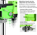BACHIN MINIQ Bench Drill Stand 1050W Mini Electric Bench Drilling Machine Drill Chuck 3-16mm