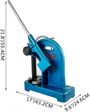 VEVOR Heavy Duty Arbor Press 3 Ton, Ratchet Leverage Arbor Press with Handwheel, Manual Desktop Metal Arbor Press 21.5 Inch Max. Working Height, for Riveting Punching Holes