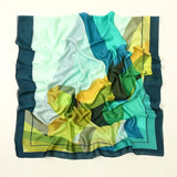 ميكنج تيك اوشحة، اوشحة حريرية طويلة للنساء، اوشحة حريرية طويلة بأنماط هندسية، شالات واقية من الشمس، اوشحة ملفوفة خفيفة الوزن، اوشحة عصرية لجميع المواسم