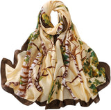 وشاح عصري حريري 100% من ماينيي، وشاح بملمس حريري، وشاح طويل خفيف الوزن، اوشحة للنساء واقية من الشمس