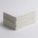 ورق بحواف ديكل من خبالكار مصنوع يدويا من 40 ورقة مقاس ايه 4 300 غرام لكل متر مربع لون ابيض 100% قطن صديق للبيئة لبطاقات التهنئة والدعوات والخط والقرطاسية والزفاف والرسم (A4 40 ورقة)