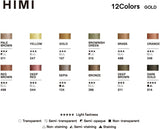 HIMI Metallic Watercolor Paint Set 12 Colors, Travel Water Colors with Paints Brushes, Crafts Painting Supplies, Shimmer Metallic Colourful Paints Sest, Drawing Gifts for Teens Adults Artists (Gold)