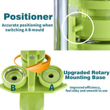 Happizza Button Maker Machine 58mm - (3rd Gen) Installation-Free 58mm(2.25in) DIY Pin Badge Button Maker Press Machine Badge Punch Press with Free 100pcs Button Parts&Pictures&Circle Cutter&Magic Book