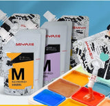 AOOK 300ML MIYA HIMI Jelly Gouache Paint Refill 3 Bag Colors Non Toxic Paints for Artists, Students, Opaque Painting (300ML 3x100ml WHITE)