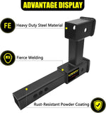 KAIRAY Double Hitch Receiver 2 inch Trailer Dual Hitch Extension Riser Hitch Adapter Fits for 2 inch Receiver Extender to 10 inch Max Length 7.5 Inch Riser
