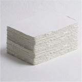 ورق بحواف ديكل من خبالكار مصنوع يدويا من 40 ورقة مقاس ايه 4 300 غرام لكل متر مربع لون ابيض 100% قطن صديق للبيئة لبطاقات التهنئة والدعوات والخط والقرطاسية والزفاف والرسم (A4 40 ورقة)