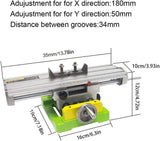 MultifunctionWorktable Milling Working Cross Table Milling Machine Compound Drilling Slide Table for Bench Drill Adjustment X-Y(Size 6300) (6350)