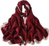 وشاح عصري حريري 100% من ماينيي، وشاح بملمس حريري، وشاح طويل خفيف الوزن، اوشحة للنساء واقية من الشمس