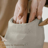 AOOKMIYA Stone Low Fire Pottery Clay (Cones 04-3) Art Modeling Clay for Wheel Throwing and Hand Building, Pottery Clay for Sculpting, Beginners, and Advanced (Low Fire -5LBS)