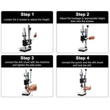 Goyappin Leather Press Machine Leather Hole Punch Tool for DIY Leather Craft Punching Holes Cutting, Forming Pressing, Install Rivets and Snap Buttons, Belt Hole Puncher for Leather