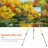 AOOKMIYA 63 inch Artist Easel Height Adjustable Aluminum Alloy Display Easel Sketch Painting Drawing Stand with Carrying Bag