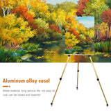 AOOKMIYA 63 inch Artist Easel Height Adjustable Aluminum Alloy Display Easel Sketch Painting Drawing Stand with Carrying Bag