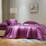 6A 22 Momme 100% Mulberry Silk Bedding Set with Duvet Cover Bed Sheet Pillowcase Luxury Couple Bedsheet King Queen Twin Size