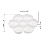 AOOKMIYA  6Pcs Acrylic Paint Palette Plum Blossom Shape Color Mixing Painting Pallet Holder Paint Pigment Tray For Watercolor Art Supplies